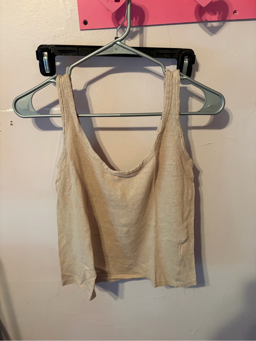 MASSIMO DUTTI 100% linen tank top